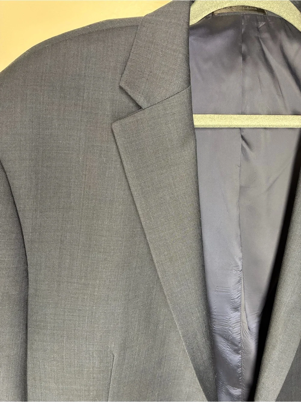 Chaps Navy Two-Button Wool Blend  Blazer, size 44S